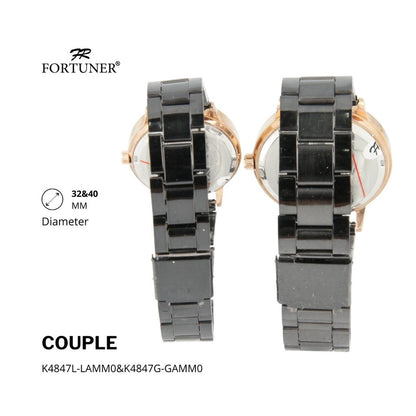 Fortuner Jam Tangan Couple Analog Water Resistant Lauren