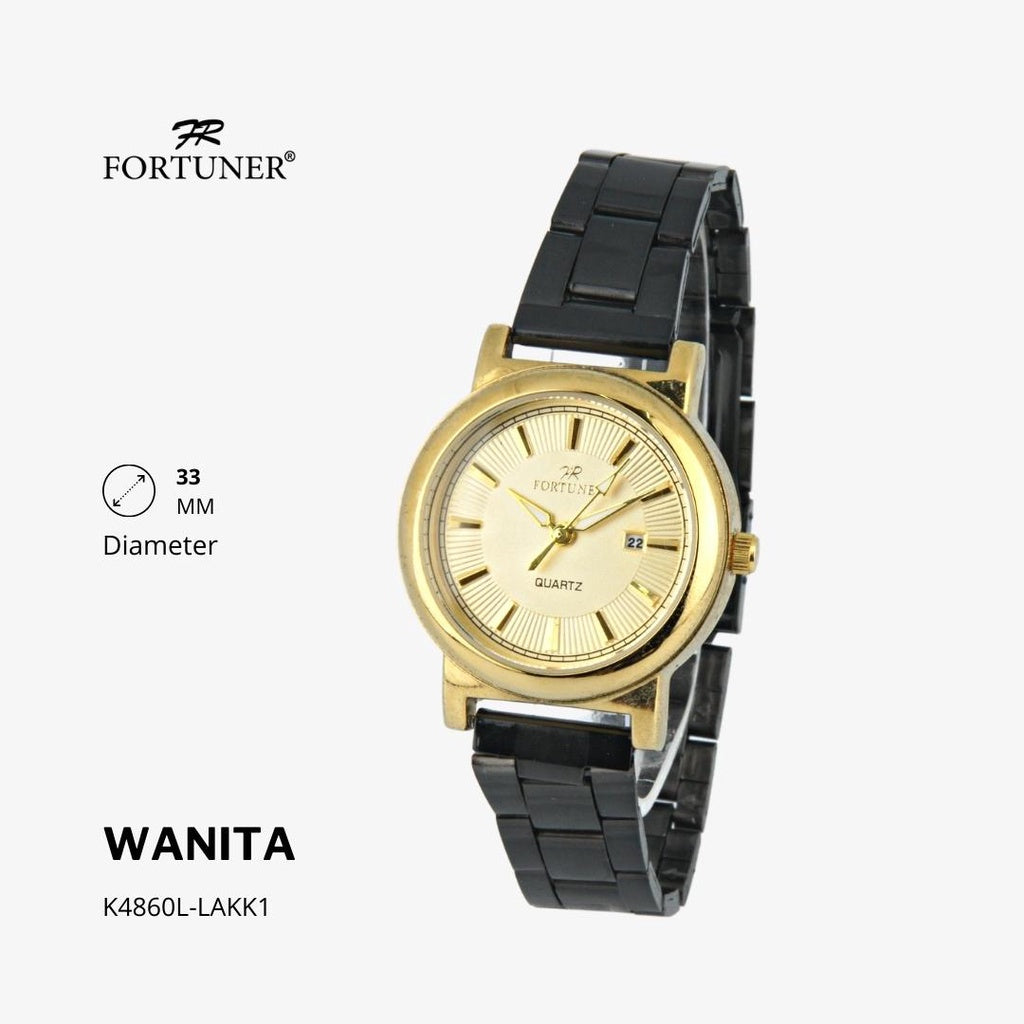 Fortuner Jam Tangan Couple Analog Water Resistant Rantai Delaney