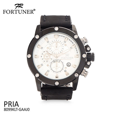 Fortuner Jam Tangan Analog Pria Chrono Water Resistant Abayomi