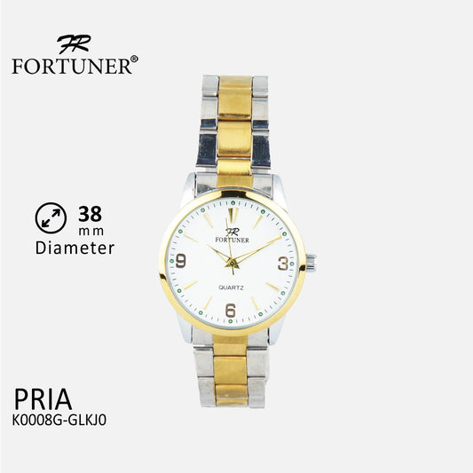 Fortuner Jam Tangan Analog Pria Water Resistant Rantai Dougal