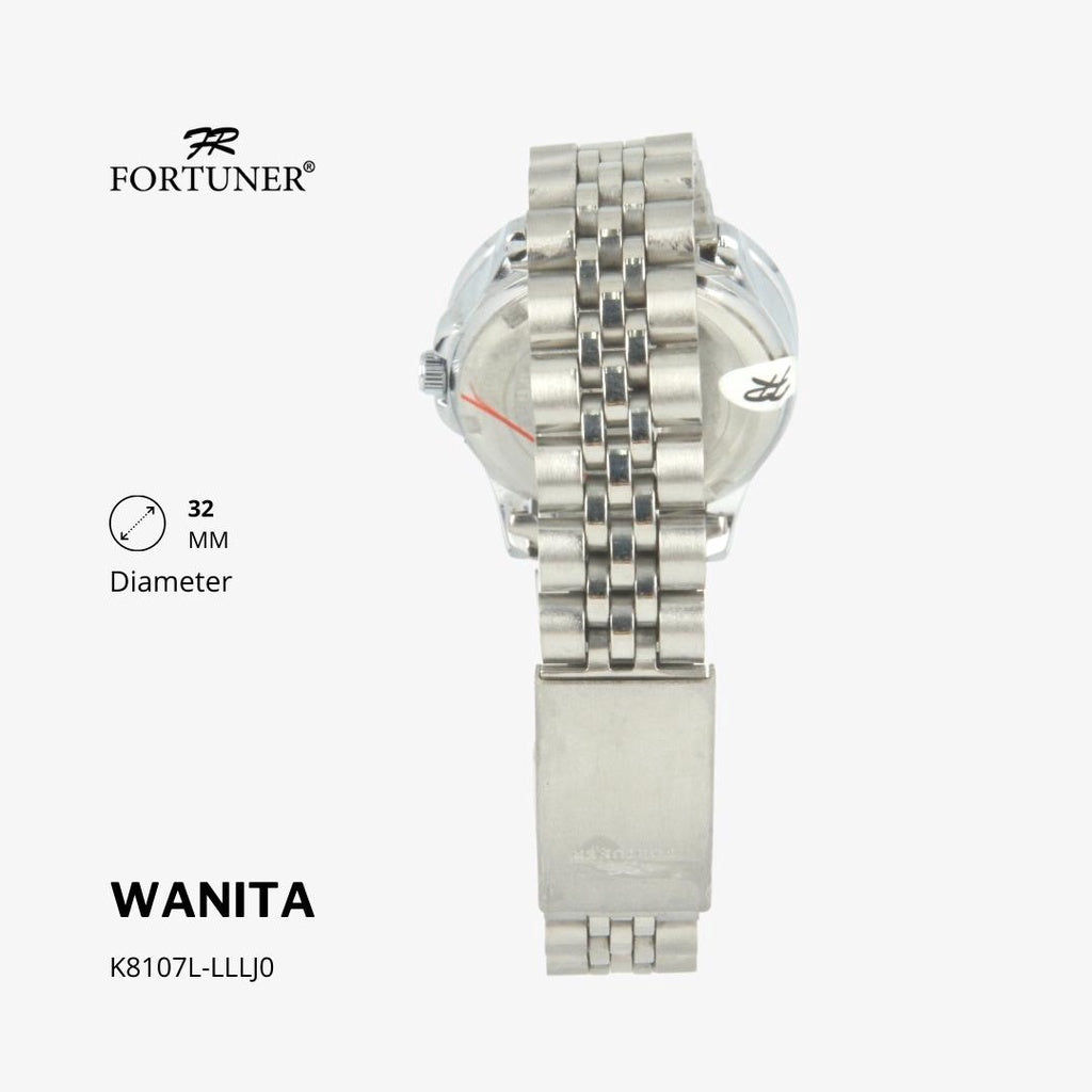 Fortuner Jam Tangan Wanita Analog Water Resist Tahan Air Rantai Stainless Ximena