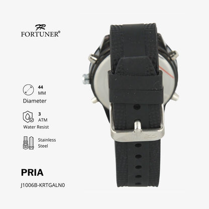 Fortuner Jam Tangan Pria Analog-Digital Water Resist Rubber Timotheo