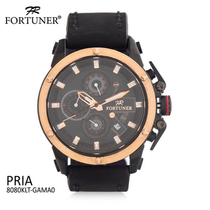 Fortuner Jam Tangan Analog Pria Chrono Water Resistant Aleksy