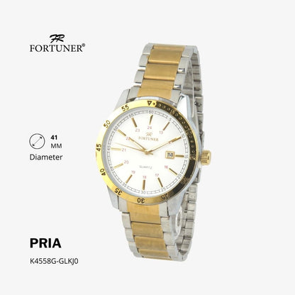 Fortuner Jam Tangan Analog Pria Water Resistant Helmuth