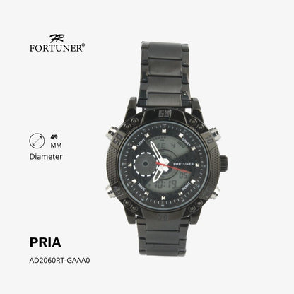 Fortuner Jam Tangan Analog Pria Water Resistant Halsey