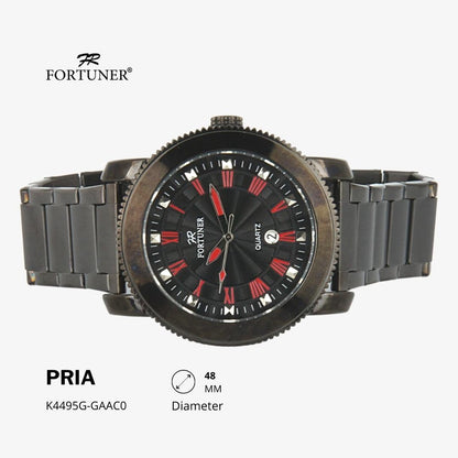 Fortuner Jam Tangan Analog Pria Water Resistant Rantai Howell