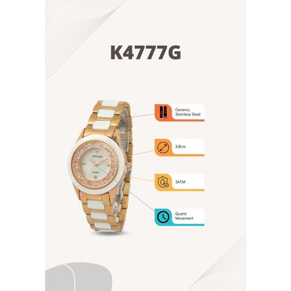 Fortuner Jam Tangan Pria Analog Gold Silver Water Resistant Harrisson