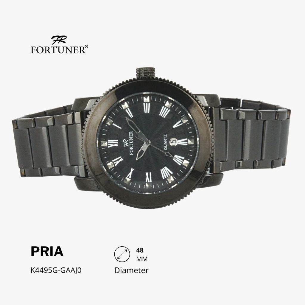 Fortuner Jam Tangan Analog Pria Water Resistant Rantai Howell