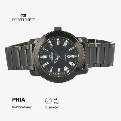 Fortuner Jam Tangan Analog Pria Water Resistant Rantai Howell