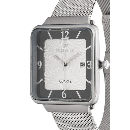 Fortuner Jam Tangan Analog Pria Silver Water Resistant Braxton