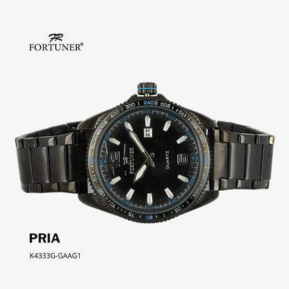 Fortuner Jam Tangan Analog Pria Water Resistant Rantai Hurley