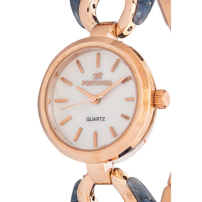 Fortuner Jam Tangan Analog Wanita Rosegold Water Resist Belia