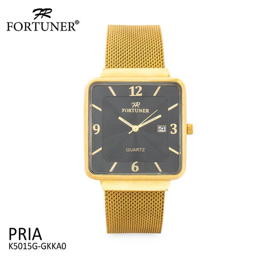 Fortuner Jam Tangan Analog Pria Gold Water Resistant Brian