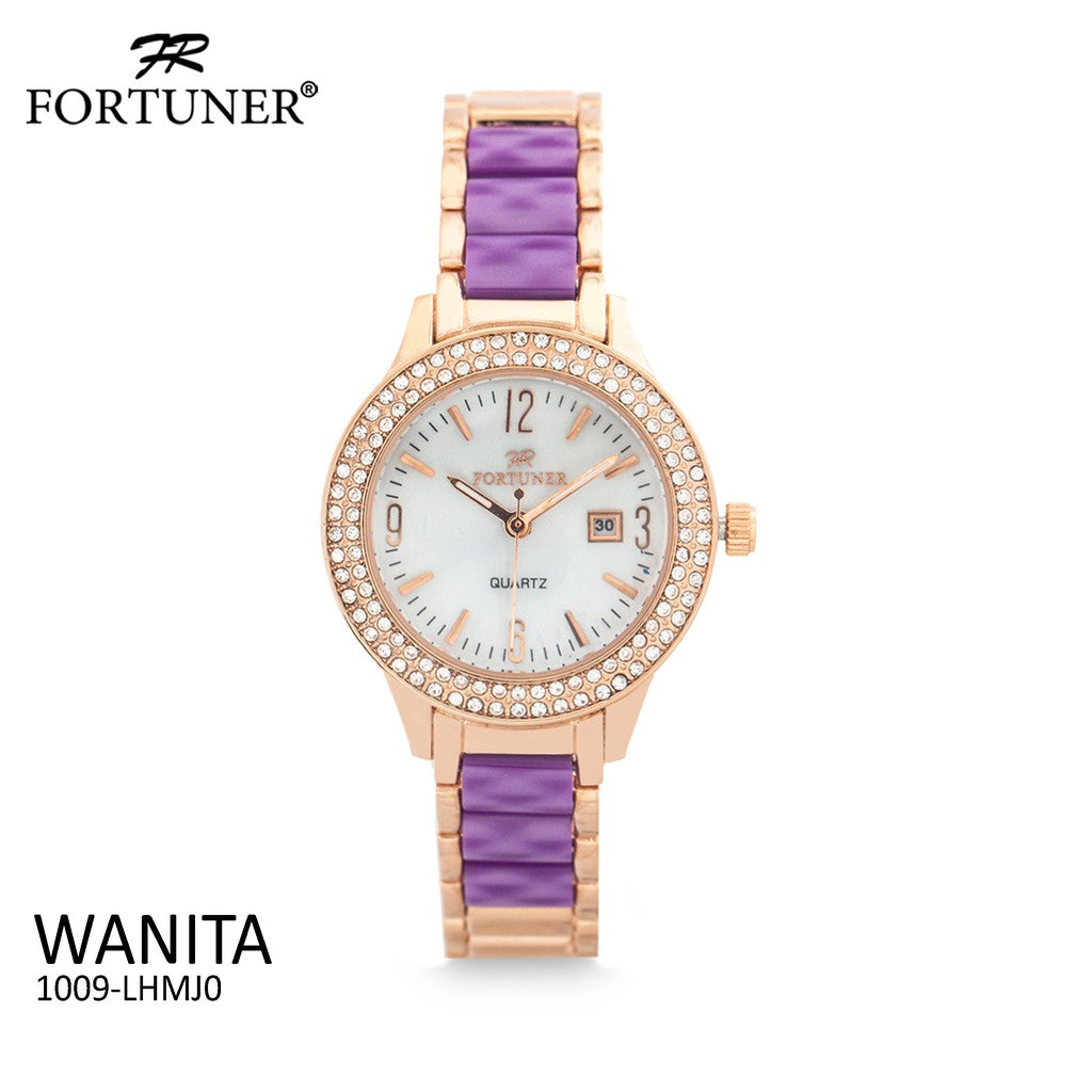 Fortuner Jam Tangan Analog Wanita Rosegold Water Resistant Arely