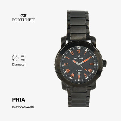 Fortuner Jam Tangan Analog Pria Water Resistant Rantai Howell