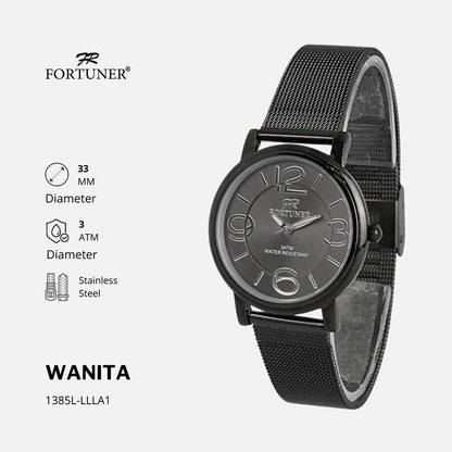 Fortuner Jam Tangan Wanita Analog Water Resist Milanese Kiyomi