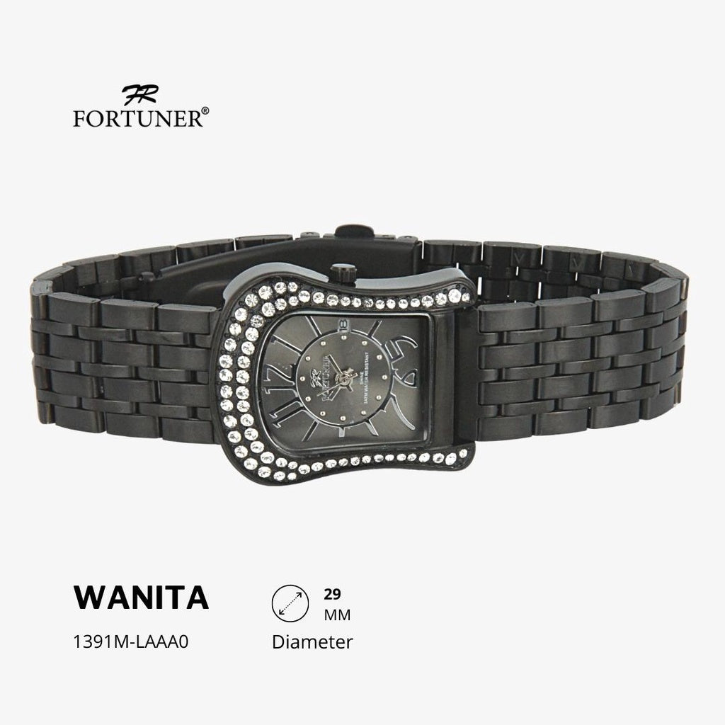 Fortuner Jam Tangan Fashion Classic Analog Wanita Water Resistant Rantai Yettie