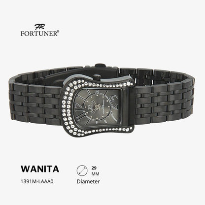 Fortuner Jam Tangan Fashion Classic Analog Wanita Water Resistant Rantai Yettie