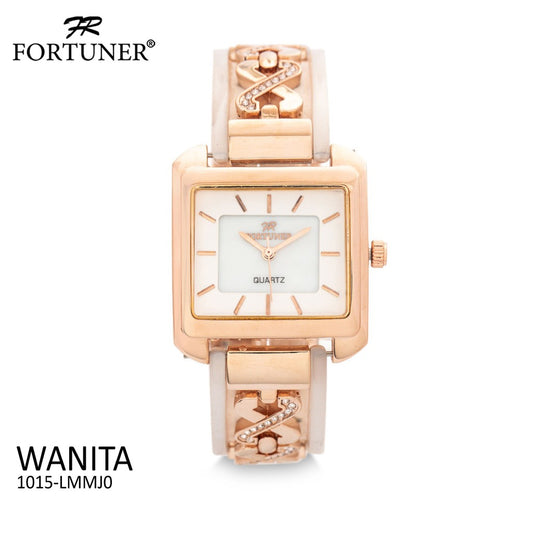 Fortuner Jam Tangan Analog Wanita Rosegold Water Resist Bernice