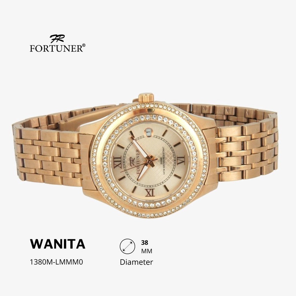Fortuner Jam Tangan Fashion Analog Wanita Water Resistant Rantai Yesseca