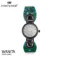 Fortuner Jam Tangan Analog Wanita Black Water Resist Briona