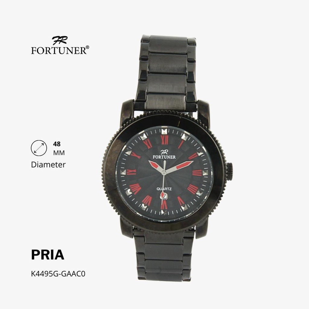 Fortuner Jam Tangan Analog Pria Water Resistant Rantai Howell