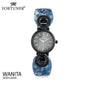 Fortuner Jam Tangan Analog Wanita Black Water Resist Beyonce