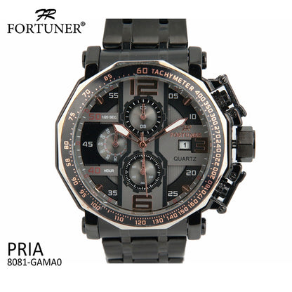 Fortuner Jam Tangan Analog Pria Chrono Water Resistant Arseno