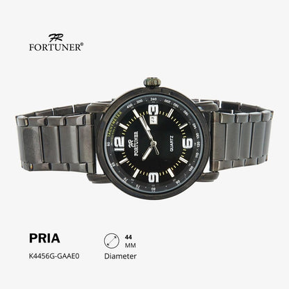 Fortuner Jam Tangan Analog Pria Water Resistant Rantai Hiroshi