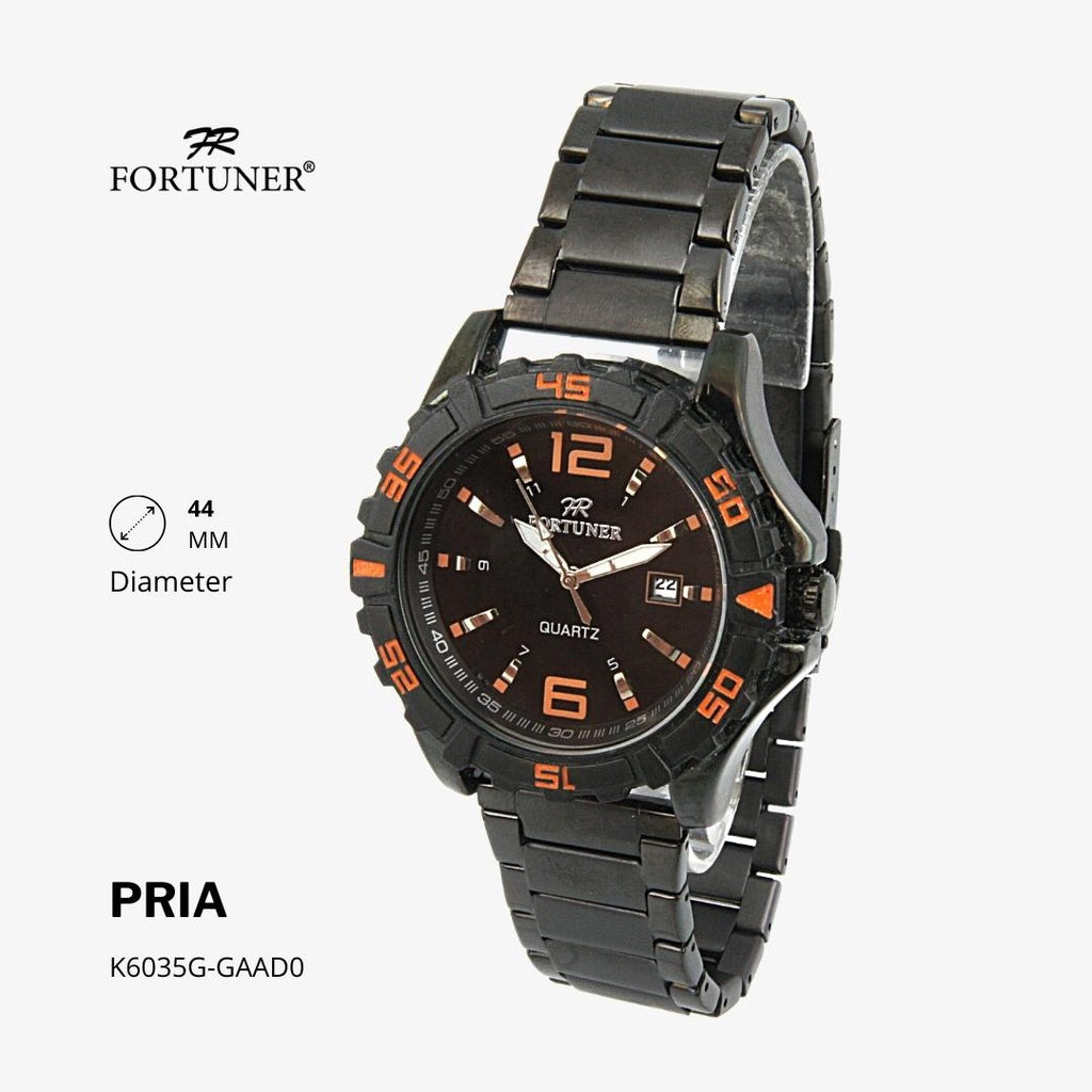 Fortuner Jam Tangan Analog Pria Water Resistant Rantai Hiromi