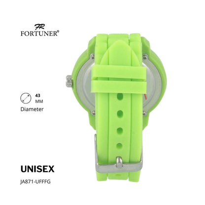 Fortuner Jam Tangan Fashion Analog Pria Wanita Unisex Rubber Original Cassady