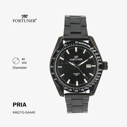 Fortuner Jam Tangan Analog Pria Classic Water Resistant Rantai Hilarion