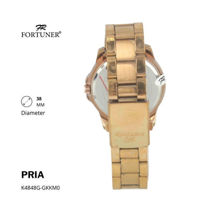 Fortuner Jam Tangan Analog Pria Water Resistant Rantai Arvin