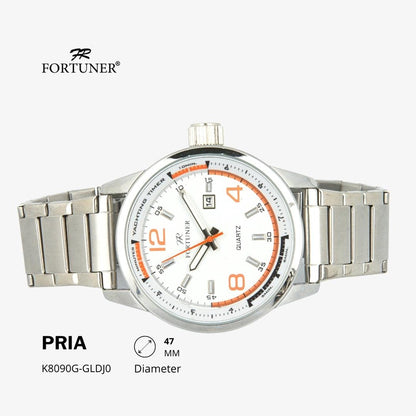 Fortuner Jam Tangan Analog Pria Water Resistant Rantai Hartleigh