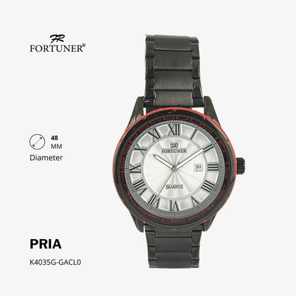 Fortuner Jam Tangan Analog Pria Water Resistant Hutchinson