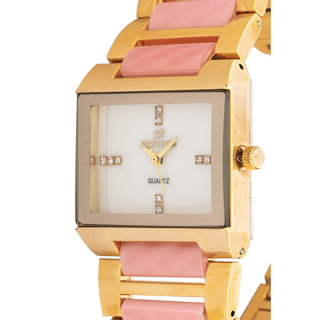 Fortuner Jam Tangan Analog Wanita Gold Water Resist Cora