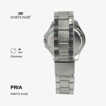 Fortuner Jam Tangan Fashion Analog Pria Water Resistant Rantai Hansel