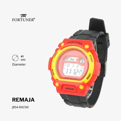 Fortuner Jam Tangan Remaja Digital Chrono Water Resist Rubber Sivney