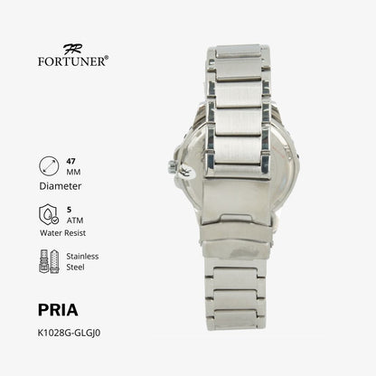 Fortuner Jam Tangan Analog Pria Water Resistant Rantai Wynten