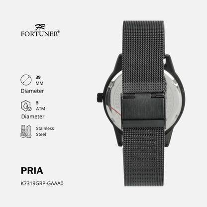 Fortuner Jam Tangan Rantai Pria Korea Original Milanese Radoslav