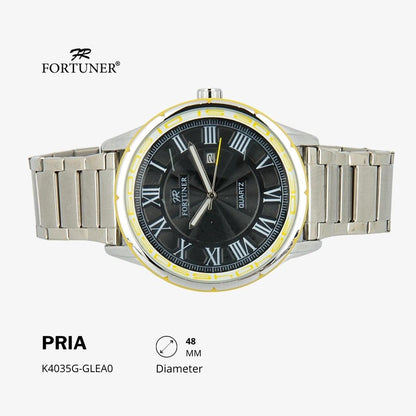 Fortuner Jam Tangan Analog Pria Water Resistant Hutchinson