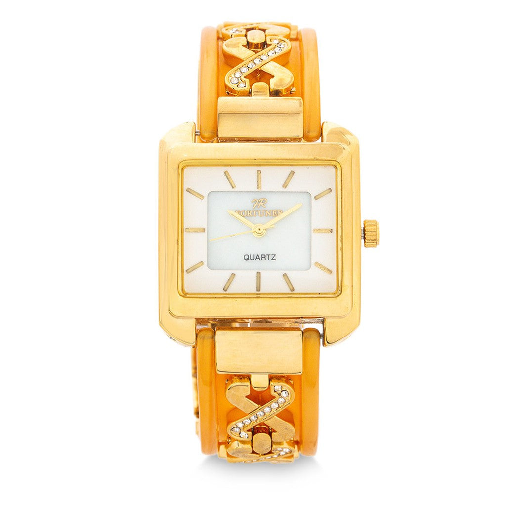 Fortuner Jam Tangan Analog Wanita Gold Water Resist Belle