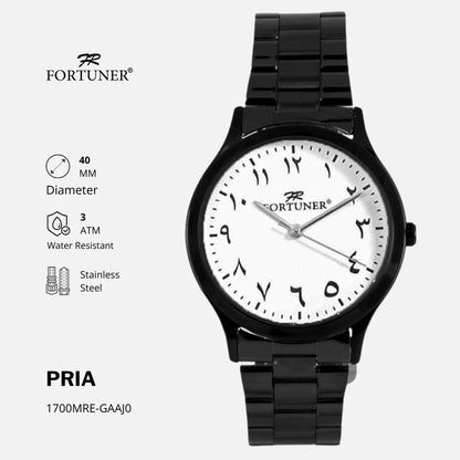 Fortuner Jam Tangan Couple/Pasangan Angka Arab Analog Water Resist Talbert