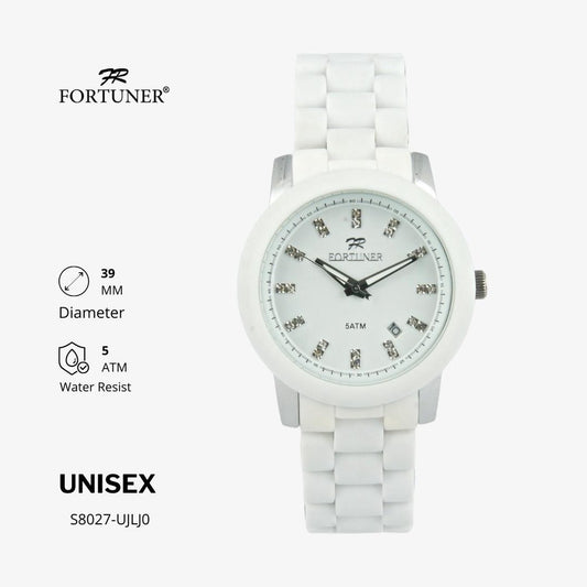 Fortuner Jam Tangan Pria Wanita Unisex Analog Original Water Resist Kristal Wistar