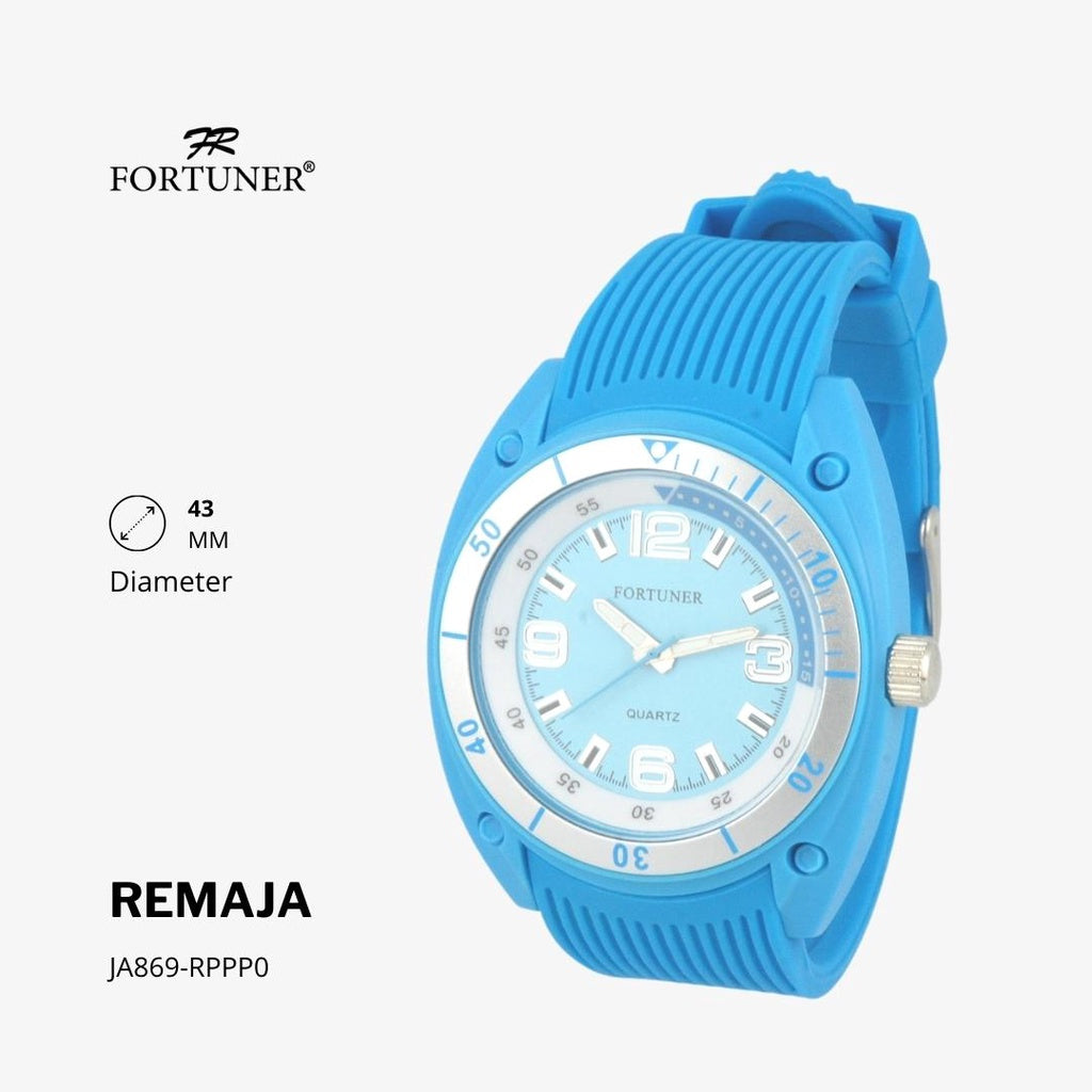 Fortuner Jam Tangan Remaja Analog Water Resist Rubber Abel