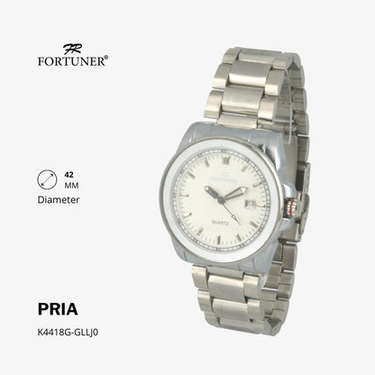 Fortuner Jam Tangan Fashion Pria Analog Water Resistant Rantai Stainless Hogan