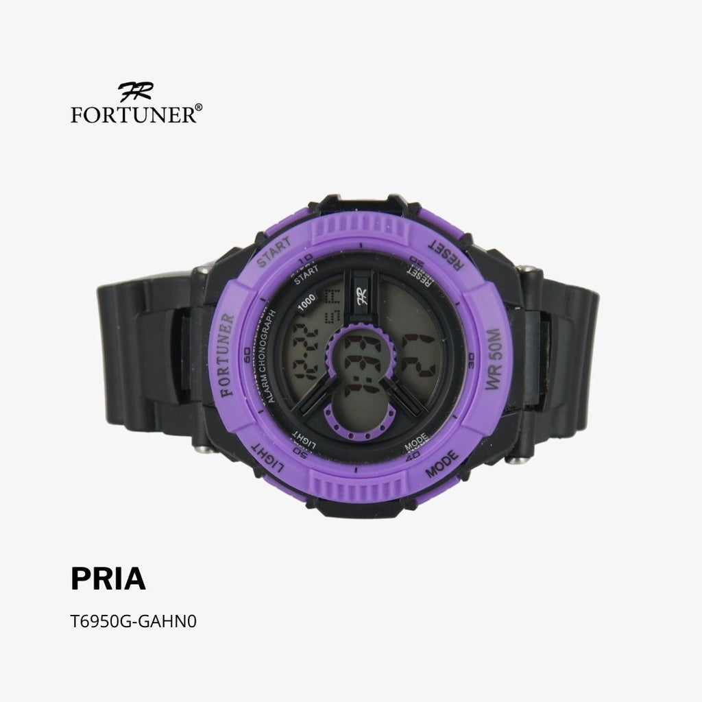 Fortuner Jam Tangan Pria Digital Water Resist Rubber Osbert