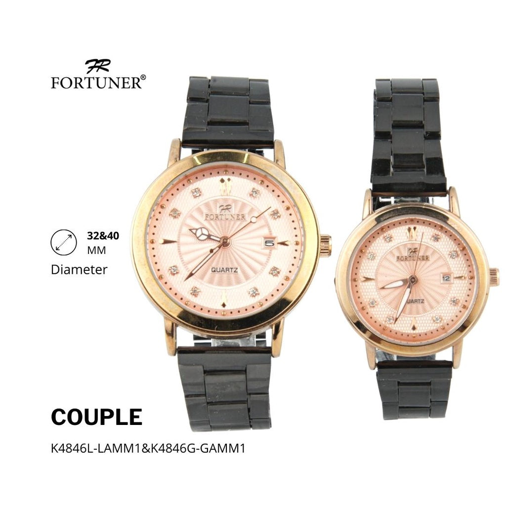 Fortuner Jam Tangan Couple Analog Water Resistant Rylan