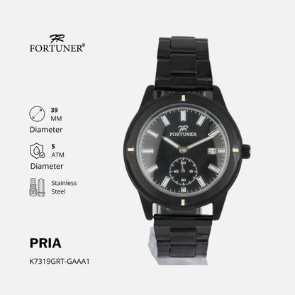 Fortuner Jam Tangan Analog Pria Water Resistant Kanvas Harlyn