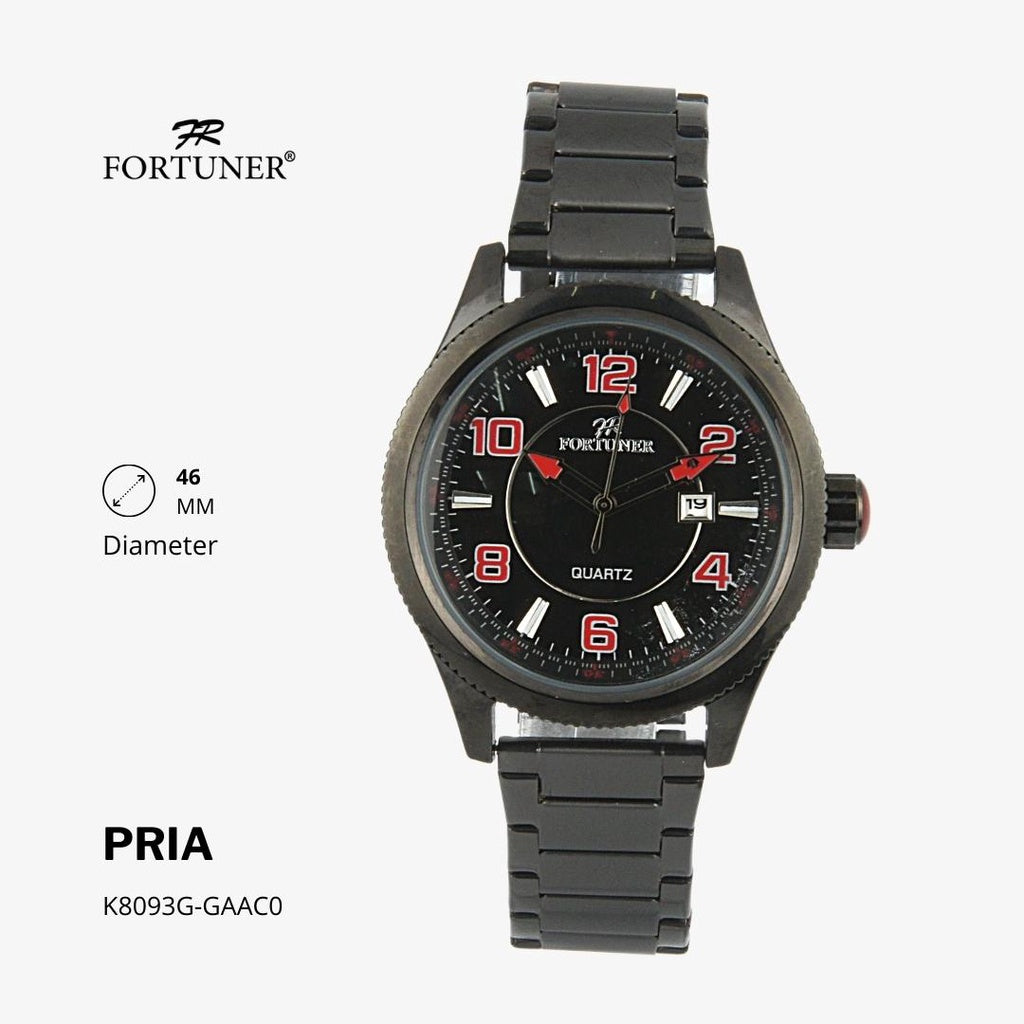 Fortuner Jam Tangan Analog Pria Water Resistant Rantai Haidar